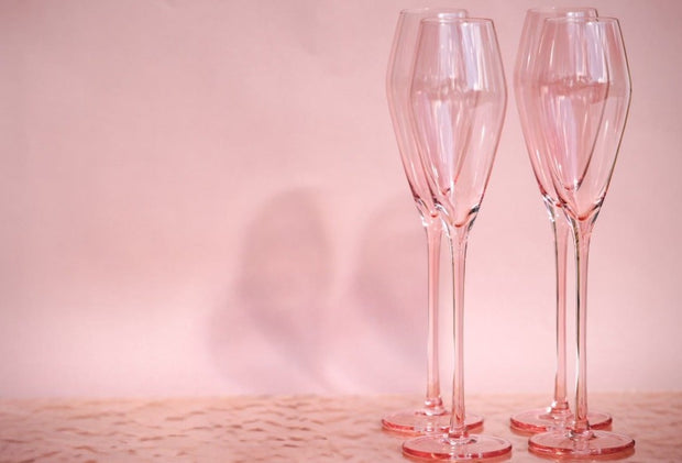 “The Tea “ Pink Flute (set of 4) - SO Home Collective 