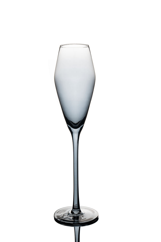 "All The Smoke" Grey Flute (set of 4) - SO Home Collective 